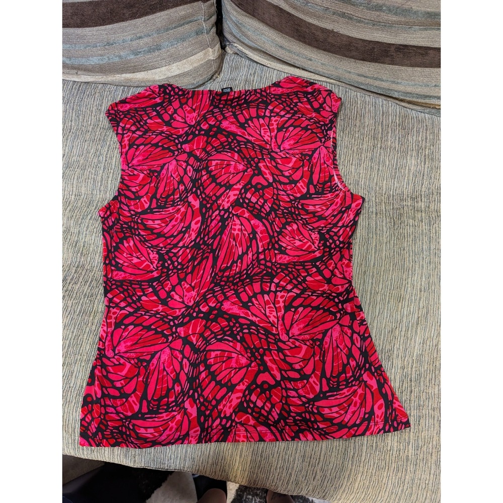 Style‎ & Co womens XL butterfly design blouse shirt top - Picture 5 of 5